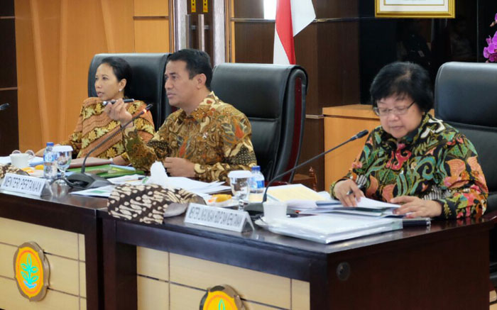 Mentan Koordinasi Tiga Menteri, Disepakati 2 Juta Hektar Lahan Pangan